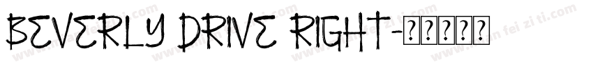 Beverly Drive Right字体转换
